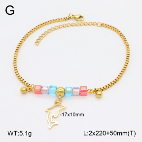 2A9001703ablb-350  Stainless Steel Anklets