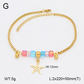 2A9001707ablb-350  Stainless Steel Anklets