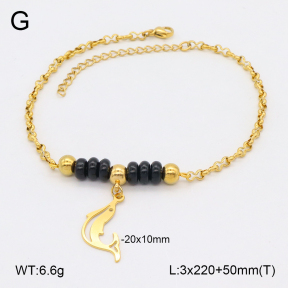 2A9001710ablb-350  Stainless Steel Anklets