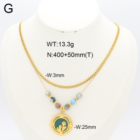 2N4004517bhjl-669  Stainless Steel Necklace