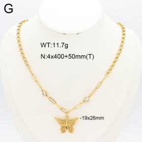 2N4004521vhhl-669  Stainless Steel Necklace
