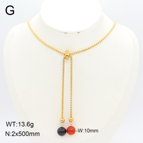 2N4004612bbml-350  Stainless Steel Necklace