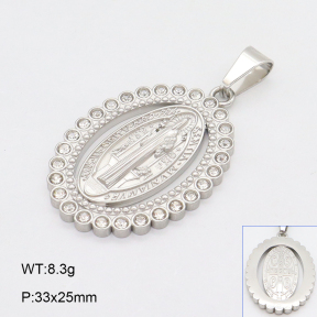 2P4001302bbml-355  Stainless Steel Pendant