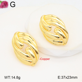 F2E202000bbov-J48  Fashion Copper Earrings
