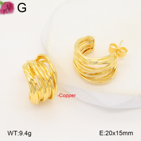F2E202005bbov-J48  Fashion Copper Earrings