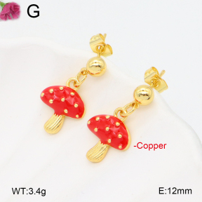 F2E300920vbmb-J48  Fashion Copper Earrings
