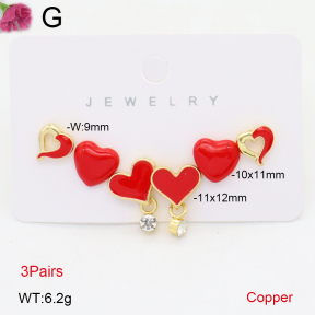 F2E300928bhva-J48  Fashion Copper Earrings