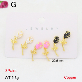 F2E300930bhva-J48  Fashion Copper Earrings