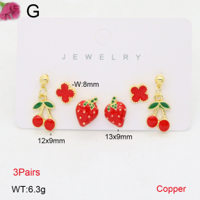 F2E300931bhva-J48  Fashion Copper Earrings