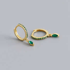 JE8549aiov-Y10  925 Silver Earrings  WT:1.1g  18.5*11.5mm  EH1376