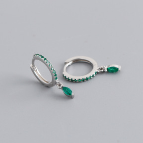 JE8550aiov-Y10  925 Silver Earrings  WT:1.1g  18.5*11.5mm  EH1376