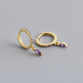 JE8551aiov-Y10  925 Silver Earrings  WT:1.1g  18.5*11.5mm  EH1376