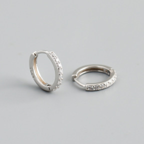 JE8562aiml-Y10  925 Silver Earrings  WT:1.3g  12mm  EH1265