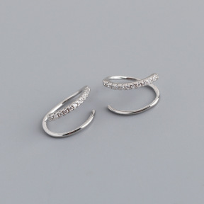 JE8564vhpo-Y10  925 Silver Earrings  WT:0.77g  12.8mm  EH1337