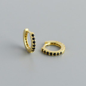 JE8579aipl-Y10  925 Silver Earrings  WT:1.24g  11.3*13mm  EH1172