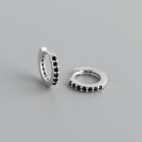 JE8580aipl-Y10  925 Silver Earrings  WT:1.24g  11.3*13mm  EH1172