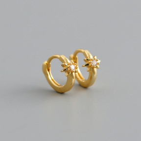 JE8583bihp-Y10  925 Silver Earrings  WT:0.95g  9.3*10.5mm  EH1217