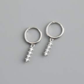 JE8586aiol-Y10  925 Silver Earrings  WT:1.2g  23*11mm  EH1200