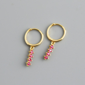 JE8591aiol-Y10  925 Silver Earrings  WT:1.2g  23*11mm  EH1200