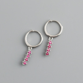 JE8592aiol-Y10  925 Silver Earrings  WT:1.2g  23*11mm  EH1200