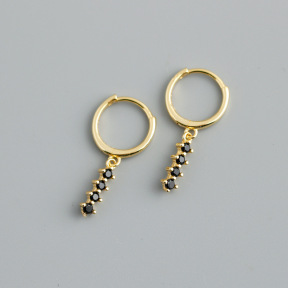 JE8595aiol-Y10  925 Silver Earrings  WT:1.2g  23*11mm  EH1200