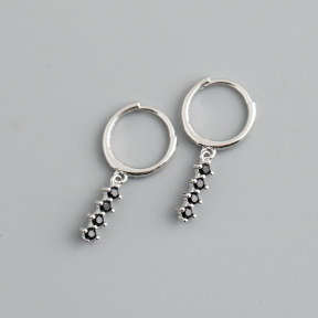 JE8596aiol-Y10  925 Silver Earrings  WT:1.2g  23*11mm  EH1200