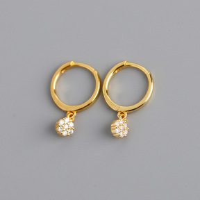 JE8611ainh-Y10  925 Silver Earrings  WT:1.13g  17mm  EH1081