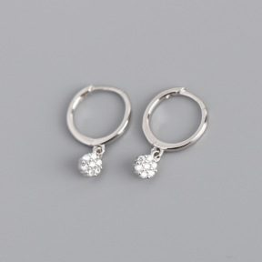 JE8612ainh-Y10  925 Silver Earrings  WT:1.13g  17mm  EH1081