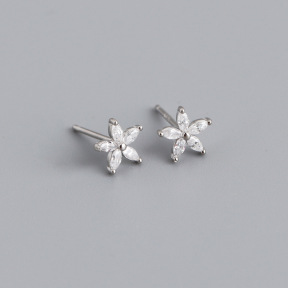 JE8629vhll-Y10  925 Silver Earrings  WT:0.43g  7.2mm  EH1361
