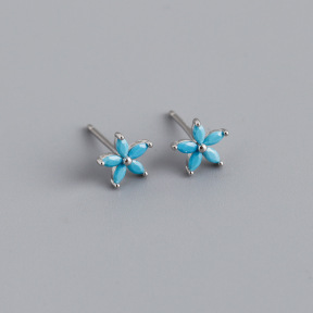 JE8631vhll-Y10  925 Silver Earrings  WT:0.43g  7.2mm  EH1361