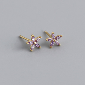 JE8640vhll-Y10  925 Silver Earrings  WT:0.43g  7.2mm  EH1361