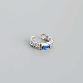 JE8658bhia-Y10  (1pc)  925 Silver Earrings  WT:0.6g  11*2.9mm  EH1271