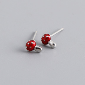 JE8665vhkm-Y10  925 Silver Earrings  WT:0.55g  6.3*4.6mm  EH1405