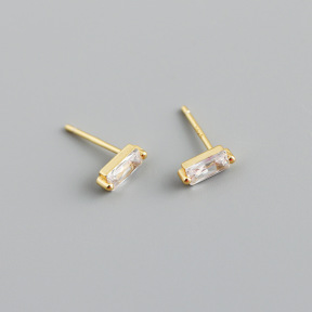 JE8676vhmj-Y10  925 Silver Earrings  WT:0.65g  3*7.8mm  EH1259