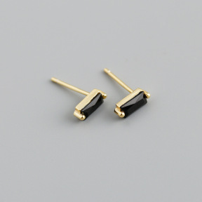 JE8680vhmj-Y10  925 Silver Earrings  WT:0.65g  3*7.8mm  EH1259