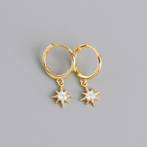 JE8688aioi-Y10  925 Silver Earrings  WT:1.22g  Inner:8.8mm
P:7.2mm  EH1088