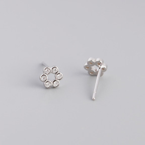 JE8698bhjk-Y10  925 Silver Earrings  WT:0.45g  5.5*5mm  EH1537