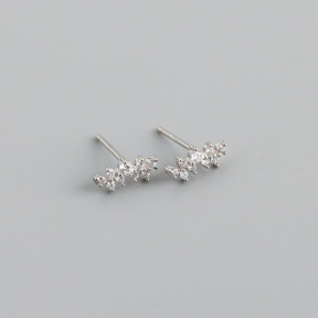 JE8705bhjk-Y10  925 Silver Earrings  WT:0.56g  4.5*9.2mm  EH1275