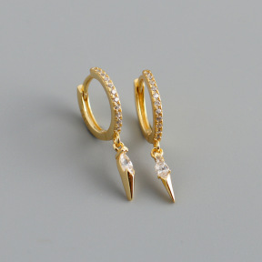 JE8712aipm-Y10  925 Silver Earrings  WT:1.22g  21.3*11.5mm  EH1210