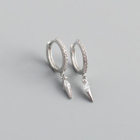 JE8713aipm-Y10  925 Silver Earrings  WT:1.22g  21.3*11.5mm  EH1210