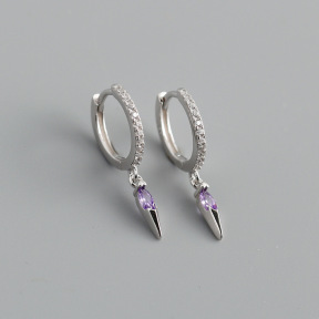 JE8719aipm-Y10  925 Silver Earrings  WT:1.22g  21.3*11.5mm  EH1210