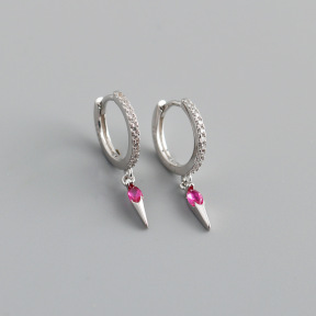 JE8721aipm-Y10  925 Silver Earrings  WT:1.22g  21.3*11.5mm  EH1210