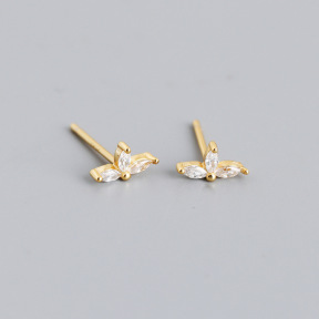 JE8732bhbk-Y10  925 Silver Earrings  WT:0.39g  4.2*7.2mm  EH1336
