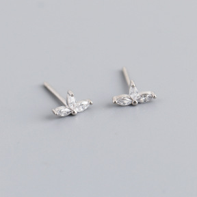 JE8733bhbk-Y10  925 Silver Earrings  WT:0.39g  4.2*7.2mm  EH1336
