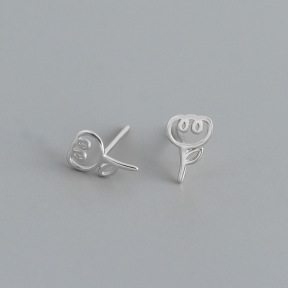 JE8735bbpp-Y10  925 Silver Earrings  WT:0.36g  9*5.5mm  EH1639