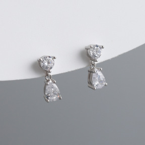 JE8757aili-Y10  925 Silver Earrings  WT:1.1g  12.8*4.7mm  EH1427