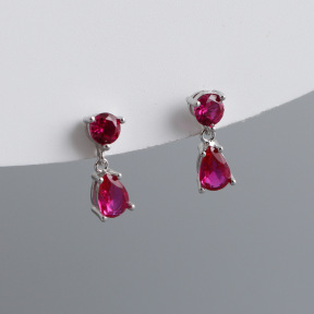 JE8761aili-Y10  925 Silver Earrings  WT:1.1g  12.8*4.7mm  EH1427