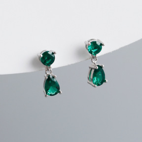 JE8765aili-Y10  925 Silver Earrings  WT:1.1g  12.8*4.7mm  EH1427