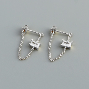 JE8785aivb-Y10  925 Silver Earrings  WT:0.98g  22.8mm  EH1717