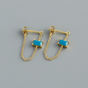 JE8790aivb-Y10  925 Silver Earrings  WT:0.98g  22.8mm  EH1717